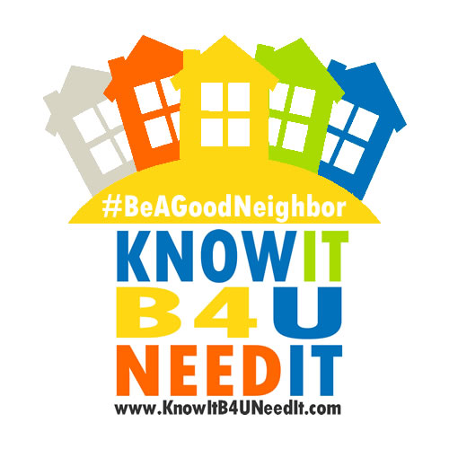 Be A Good Neighbor Program the 2021 Iniative for the Know It Before You Need It Campaign in Richland County Ohio