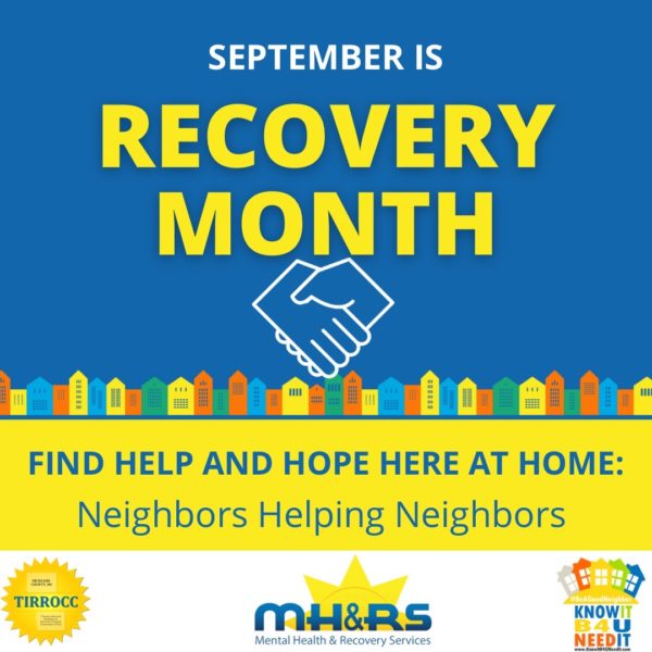 National Recovery Month Begins Mental Health & Recovery Services Board